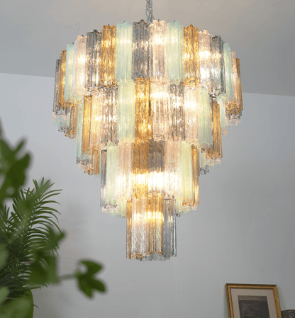 Lustrava Prism Chandelier - Elegant Design with Adjustable Height & LE