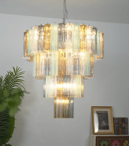Lustrava Prism Chandelier - Elegant Design with Adjustable Height & LE