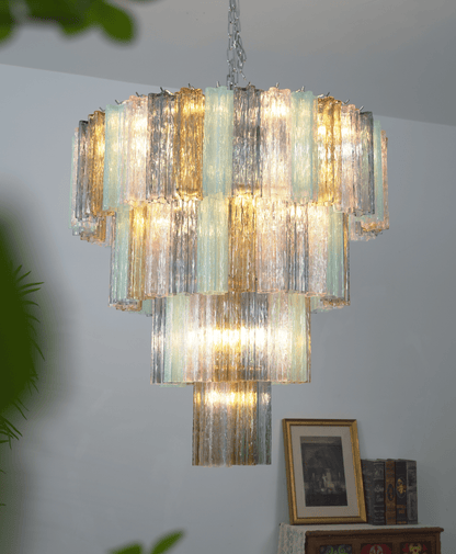 Lustrava Prism Chandelier - Elegant Design with Adjustable Height & LE