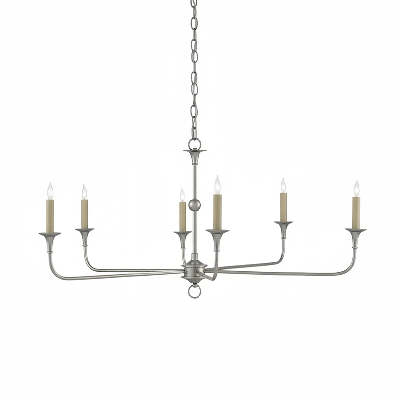 Elara Candle Chandelier - Elegant Design with Adjustable Height & LED
