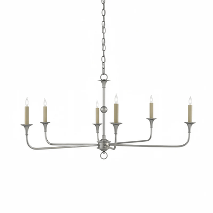 Elara Candle Chandelier - Elegant Design with Adjustable Height & LED