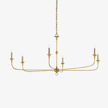 Elara Candle Chandelier - Elegant Design with Adjustable Height & LED