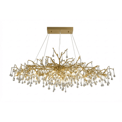 Elegant Bijou Chandelier with Adjustable Height and Crystal Accents