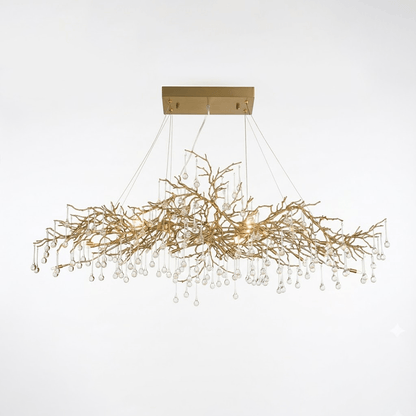 Elegant Bijou Chandelier with Adjustable Height and Crystal Accents