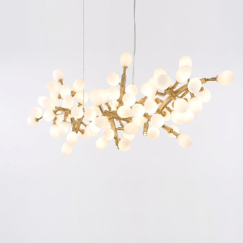 Selene Droplet Chandelier - Elegant Crystal Design with Adjustable Hei