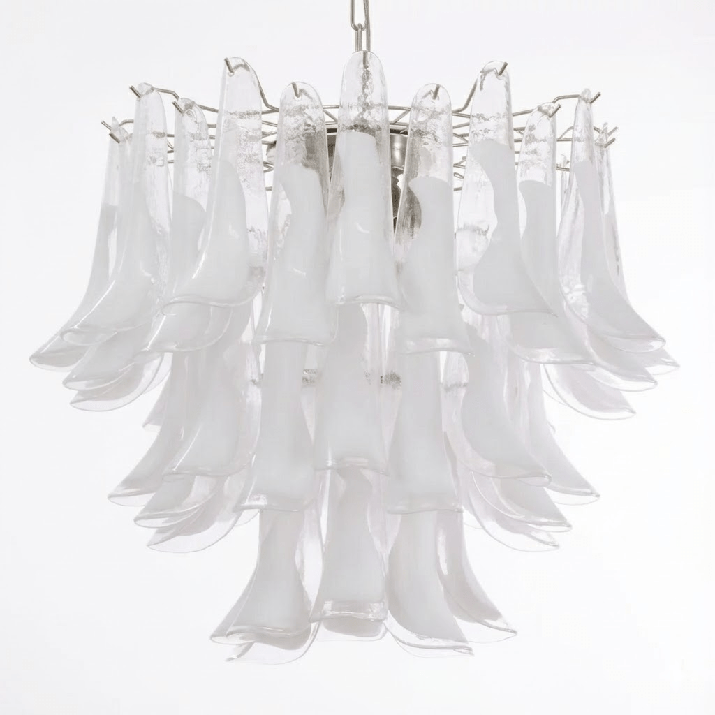 Xiravo Glass Chandelier - Elegant Design with Adjustable Height & LED