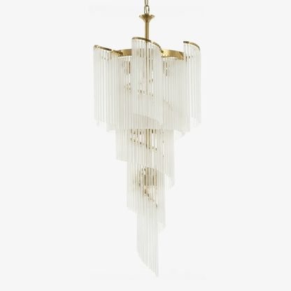 Heliora Cascade Chandelier - Elegant Design with Adjustable Height & L