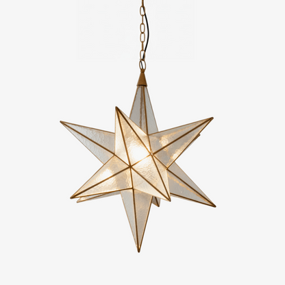 Luminara Star Chandelier - Dimmable LED, Elegant Design for Any Space