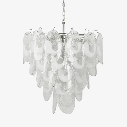 Frostelle Modern Glass Chandelier - Elegant Design, Adjustable Height