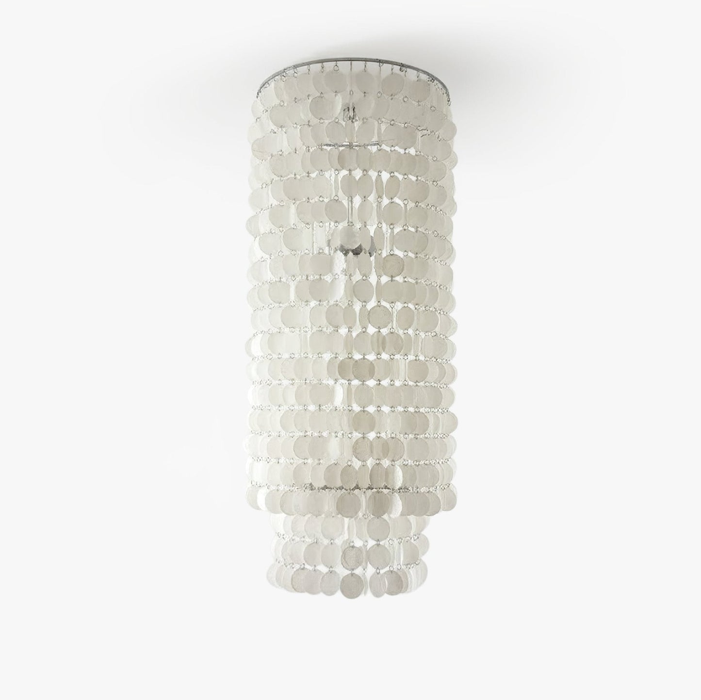 Capelia Column Chandelier - Elegant Lighting with Adjustable Height &
