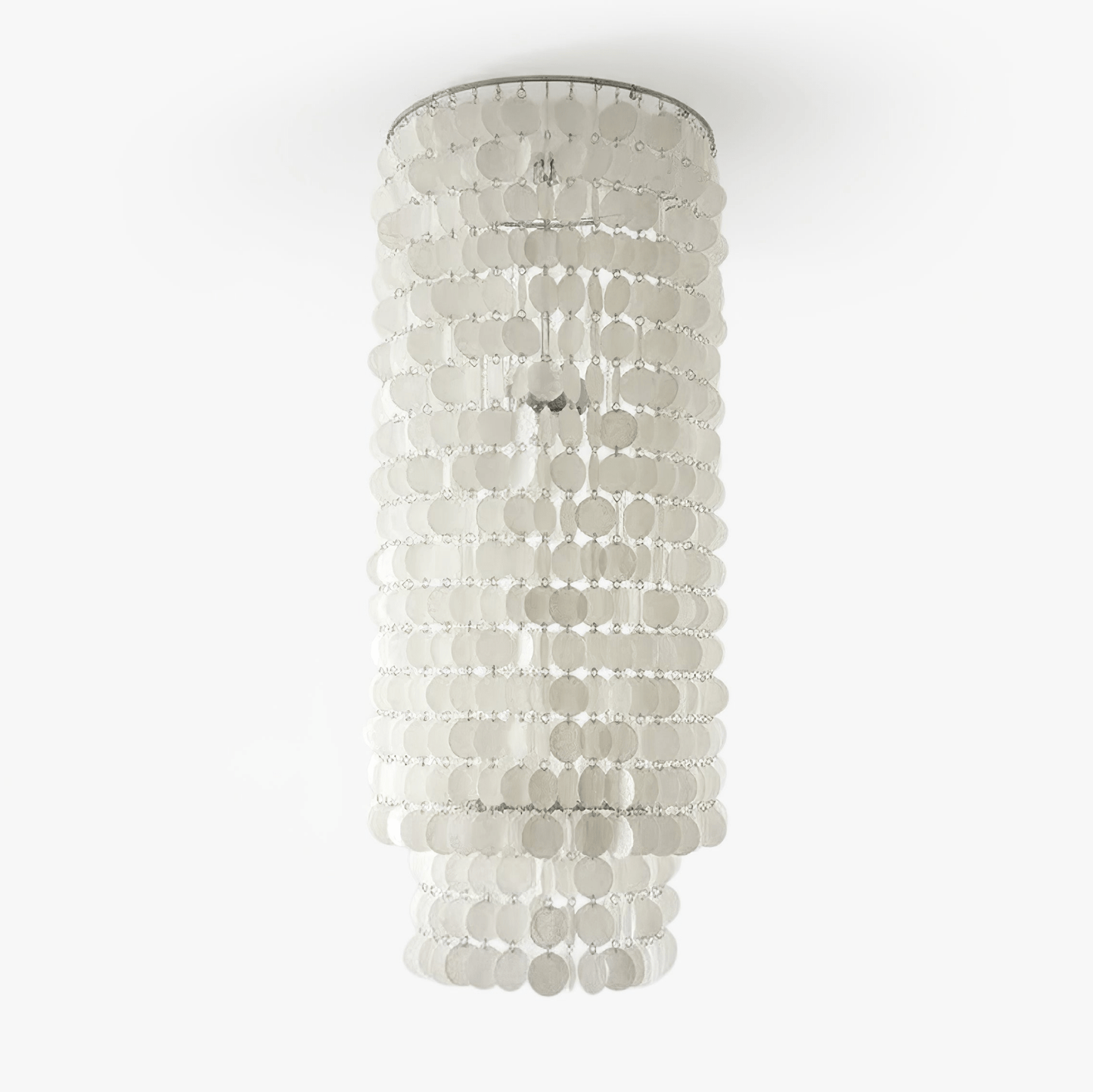 Capelia Column Chandelier - Elegant Lighting with Adjustable Height &