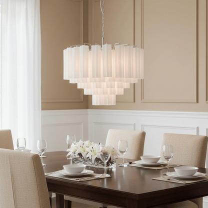 Vellune Cascade Chandelier - Elegant Design with Adjustable Height & L