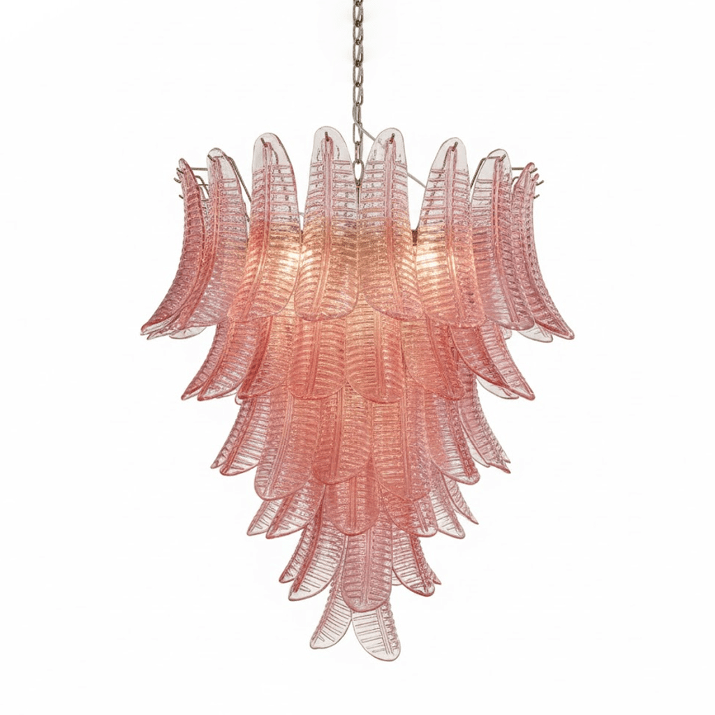 Rosalind Modern Glass Chandelier - Elegant Design with Adjustable Heig