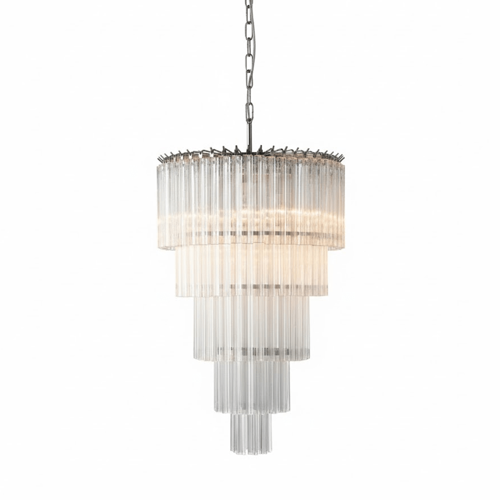 Cascadoria Chandelier - Elegant Design with Dimmable LED Lighting