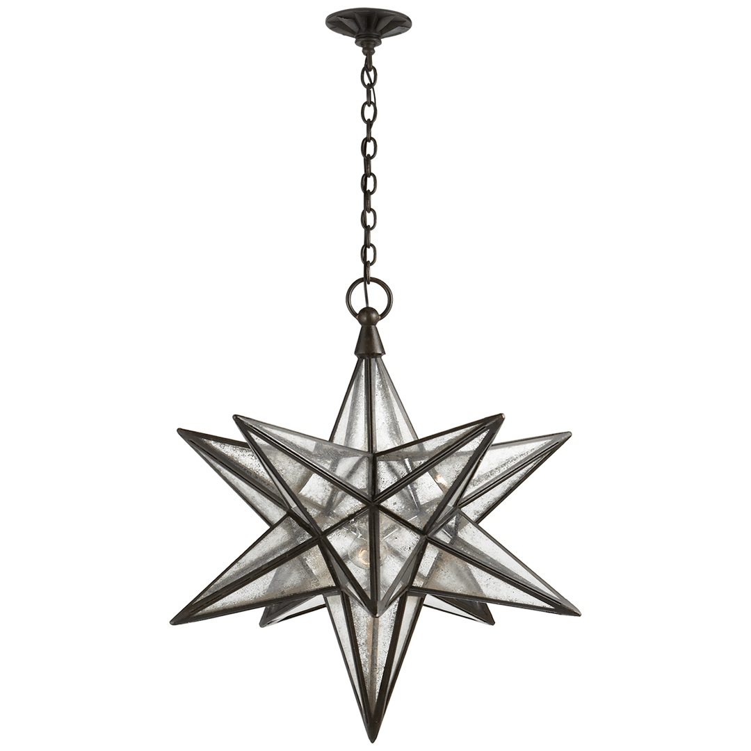 Luminara Star Chandelier - Dimmable LED, Elegant Design for Any Space