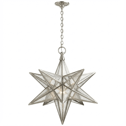 Luminara Star Chandelier - Dimmable LED, Elegant Design for Any Space