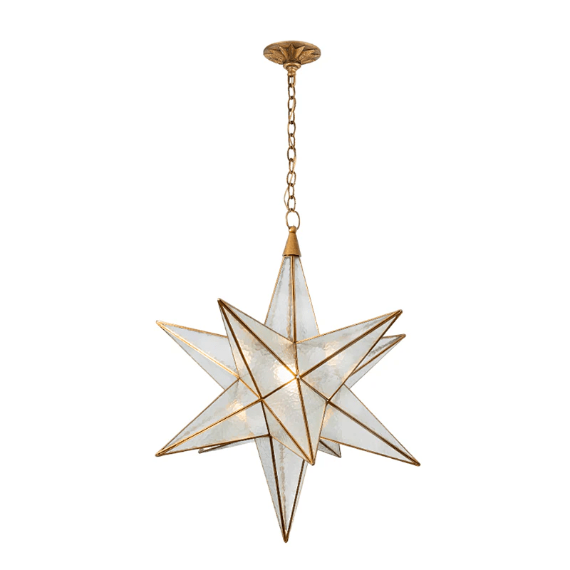 Luminara Star Chandelier - Dimmable LED, Elegant Design for Any Space