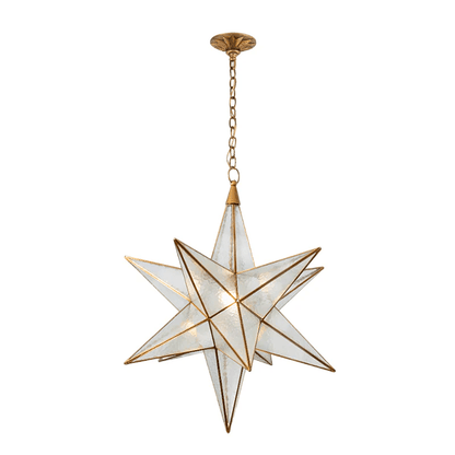 Luminara Star Chandelier - Dimmable LED, Elegant Design for Any Space