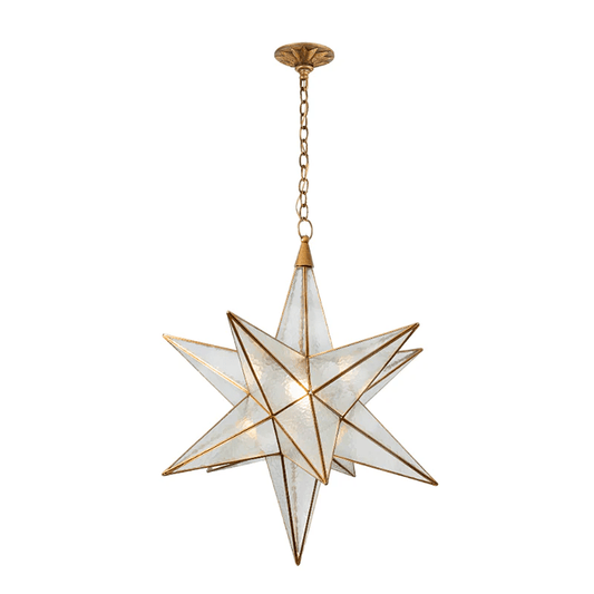 Luminara Star Chandelier - Dimmable LED, Elegant Design for Any Space