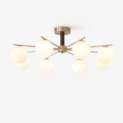 Orb Balance Chandelier - Modern Design with Adjustable Height & LED Li