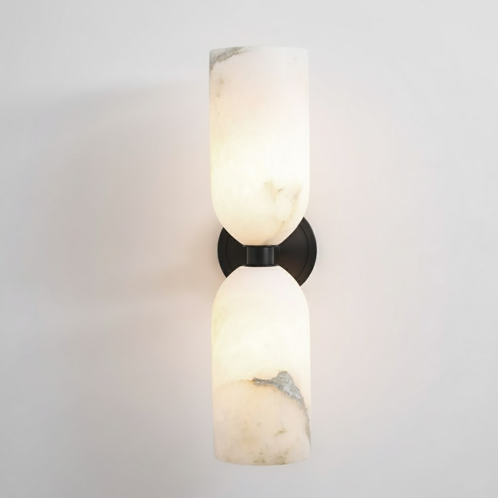 Alabaster Nexus Wall Sconce - Elegant Design with Adjustable Brightnes