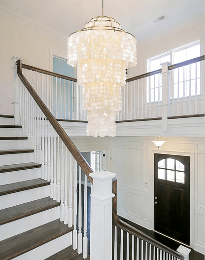 Nerida Shell Chandelier - Elegant Design with Adjustable Height & LED