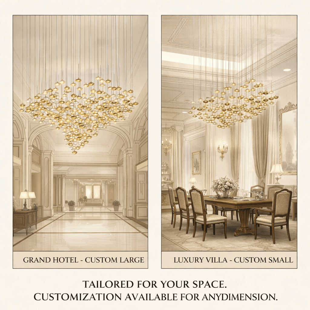 Lure Chandelier - Elegant Design with Dimmable Lighting & Energy Effic