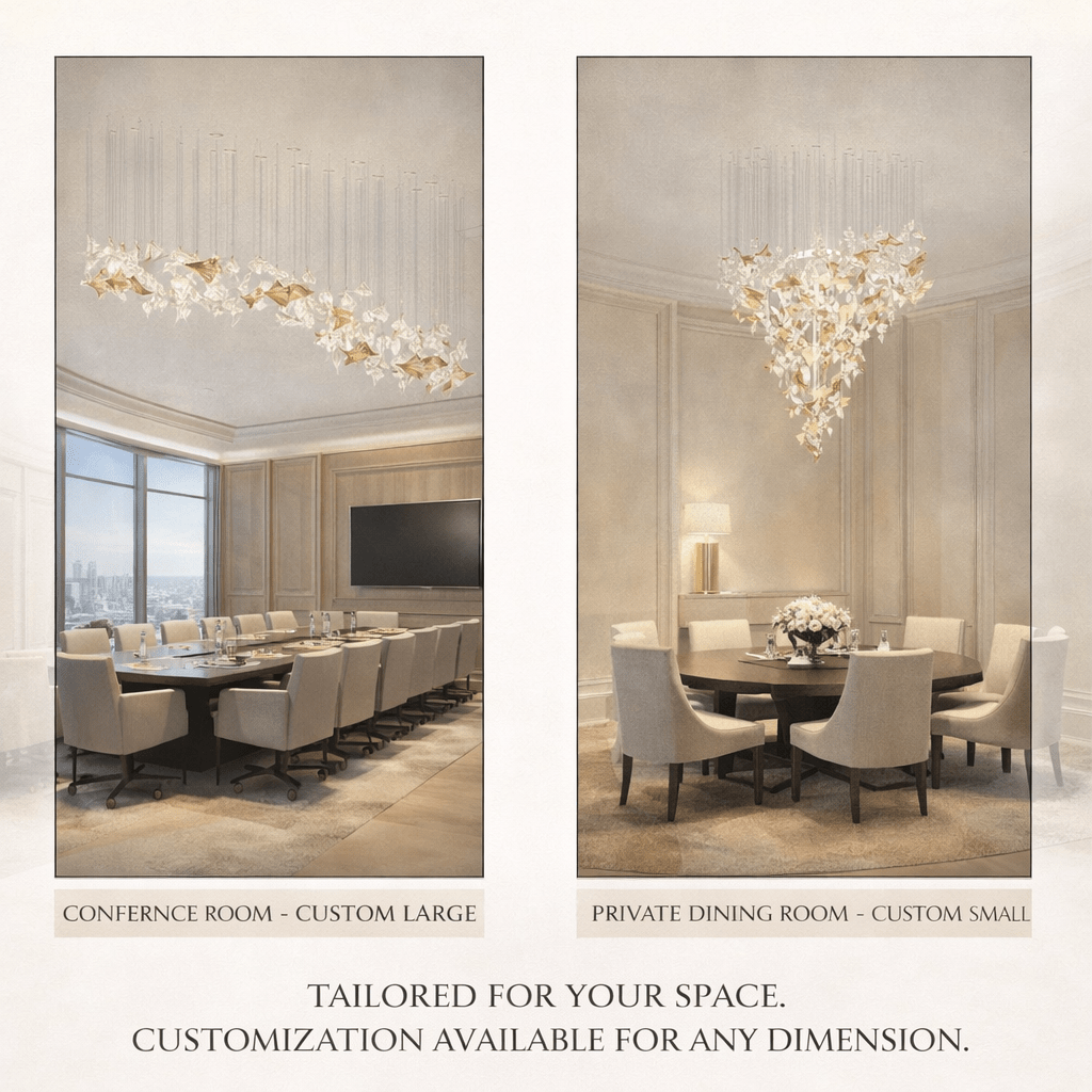 Elegant Flamenco Chandelier - Crystal Accents & Adjustable Height