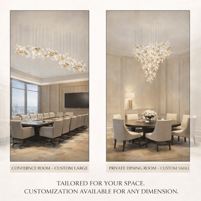 Elegant Flamenco Chandelier - Crystal Accents & Adjustable Height