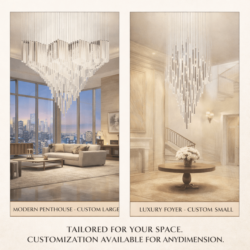 Diamond Cloud Customizable Chandelier with Adjustable Lighting & Elega