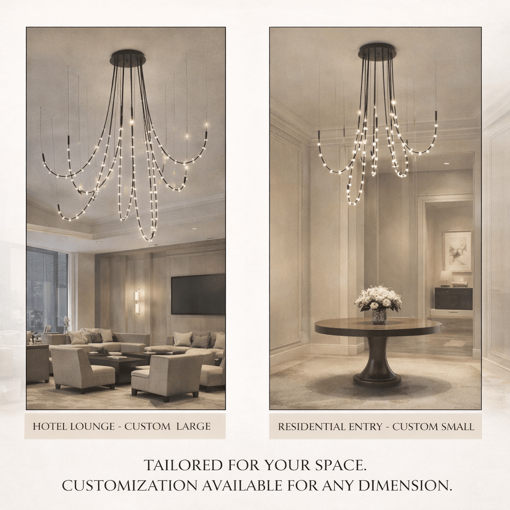 Multidot Chandelier - Modern Design with Adjustable Brightness and Ene