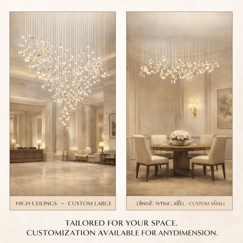 Frosted Petals Frozen Chandelier - Elegant Design with LED Lighting