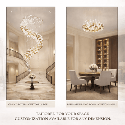 Lustre Bowl Collection Chandelier - Elegant Design, Adjustable Height