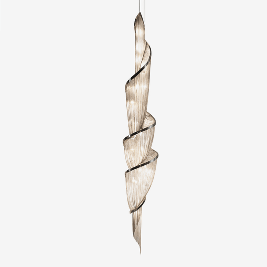 Twilight Spiral Chain Chandelier - Elegant Design with Adjustable Heig