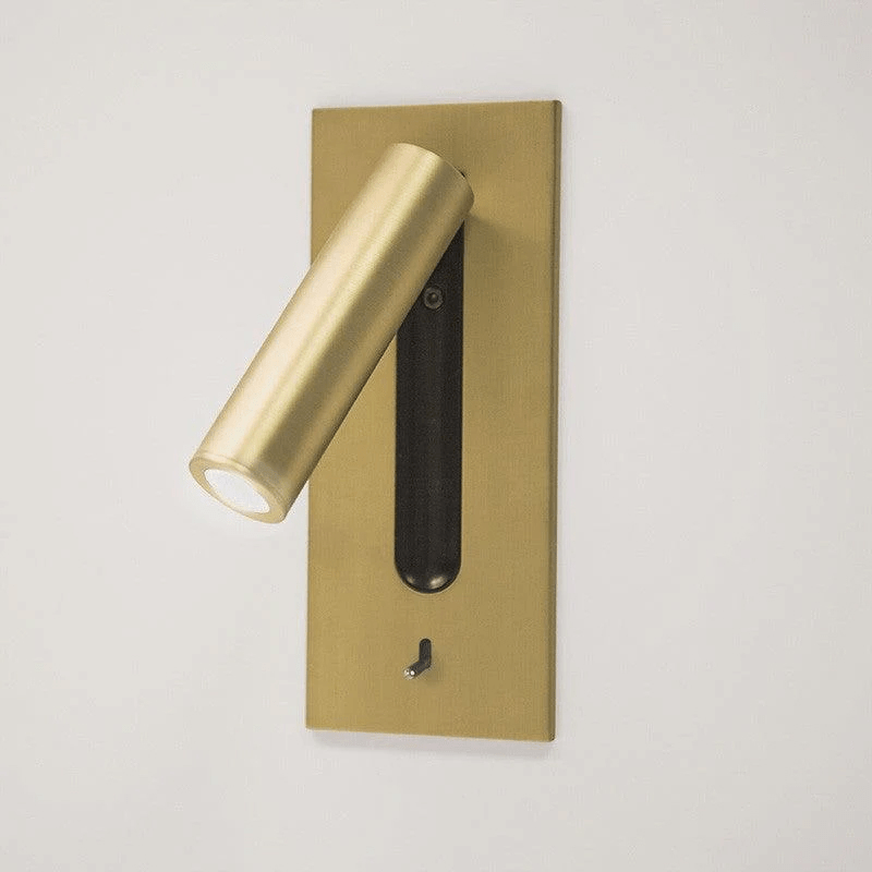 Folded Back Bedside Wall Lamp with Adjustable Brightness & Space-Savin