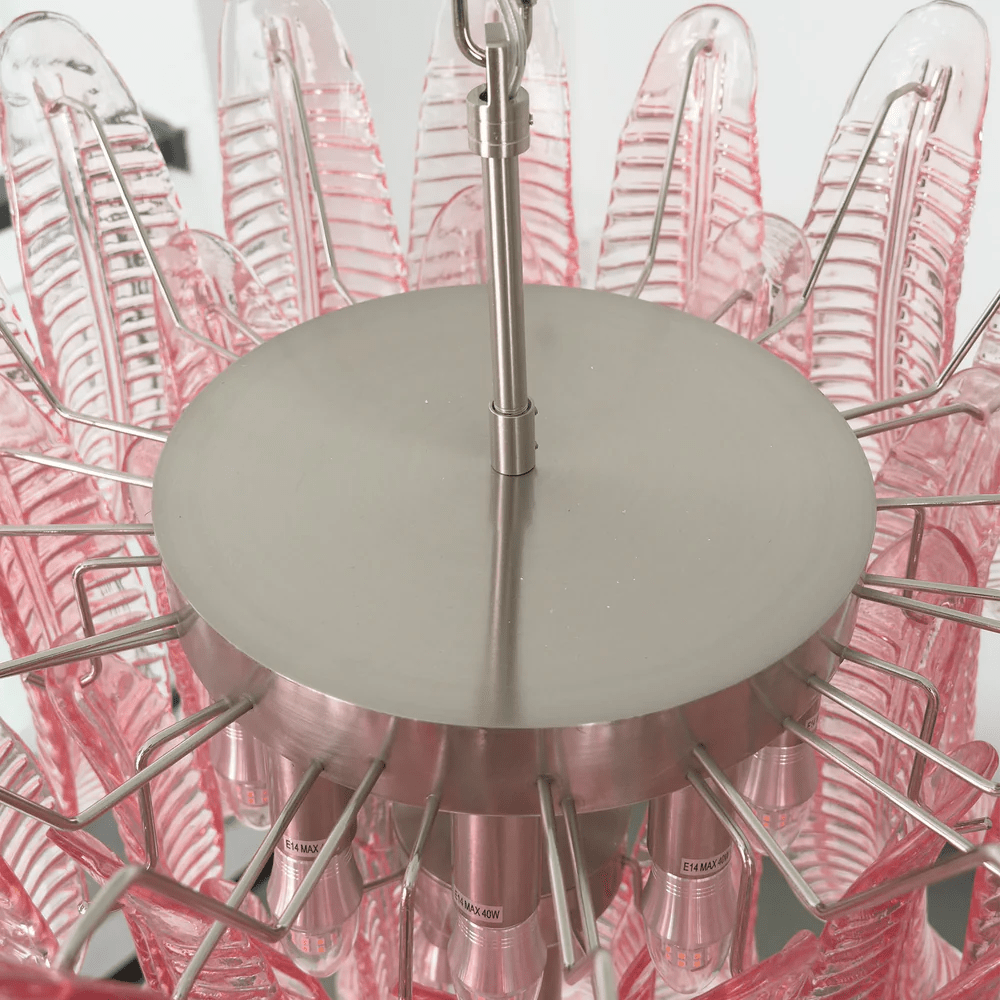 Petaline Prism Chandelier - Elegant Lighting with Crystal Accents