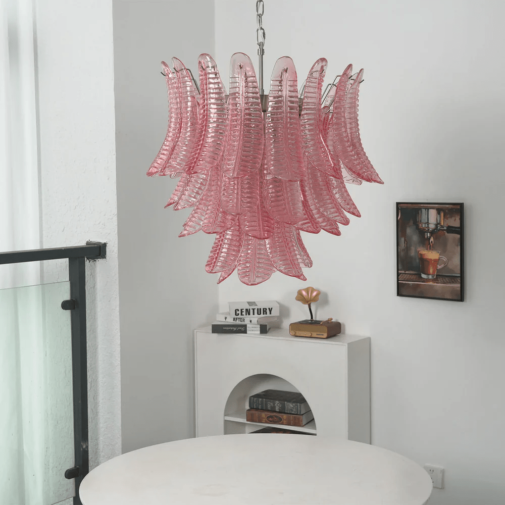 Petaline Prism Chandelier - Elegant Lighting with Crystal Accents