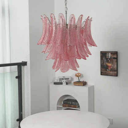Petaline Prism Chandelier - Elegant Lighting with Crystal Accents