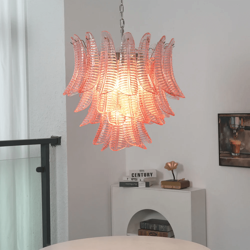 Petaline Prism Chandelier - Elegant Lighting with Crystal Accents