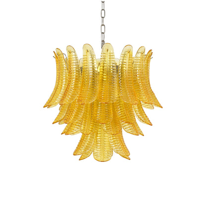 Aurelium Cascade Glass Chandelier - Elegant Design with Adjustable Hei