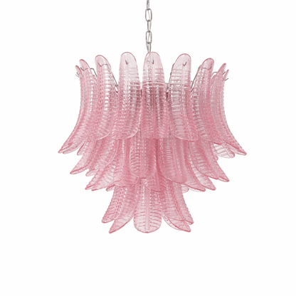 Petaline Prism Chandelier - Elegant Lighting with Crystal Accents
