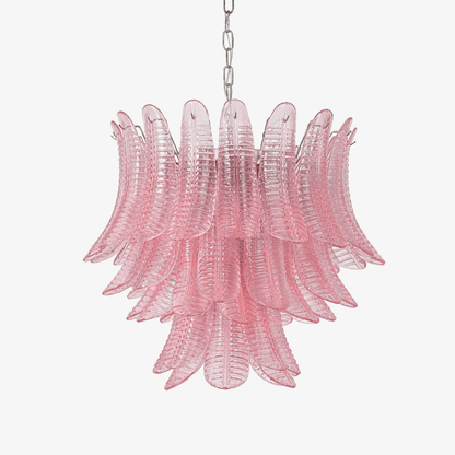 Petaline Prism Chandelier - Elegant Lighting with Crystal Accents