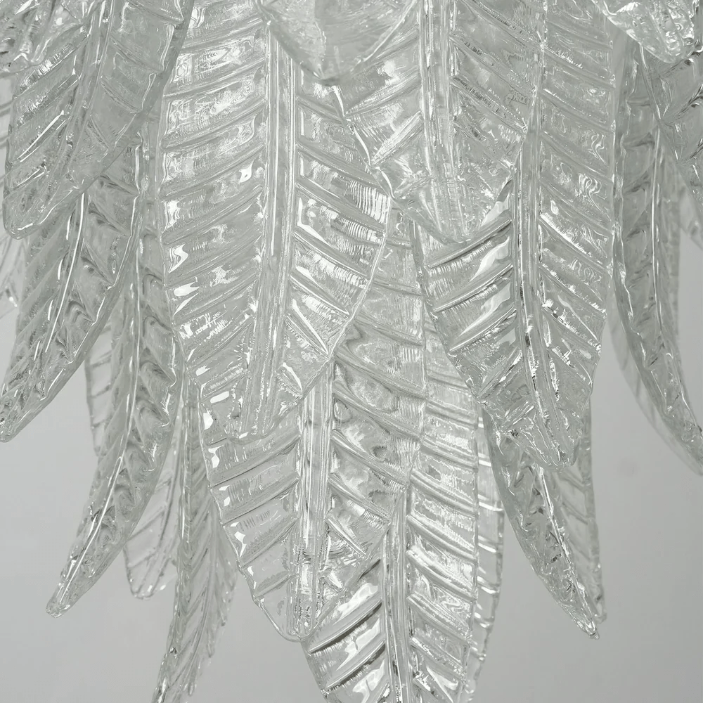 Silvae Veil Glass Chandelier - Elegant Design with Adjustable Height