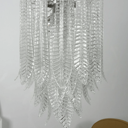 Silvae Veil Glass Chandelier - Elegant Design with Adjustable Height