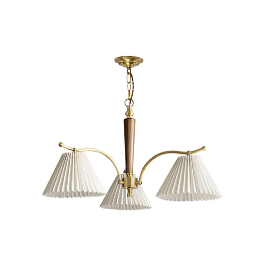 Elegant Wrinkled Chandelier with Adjustable Height and LED Compatibili