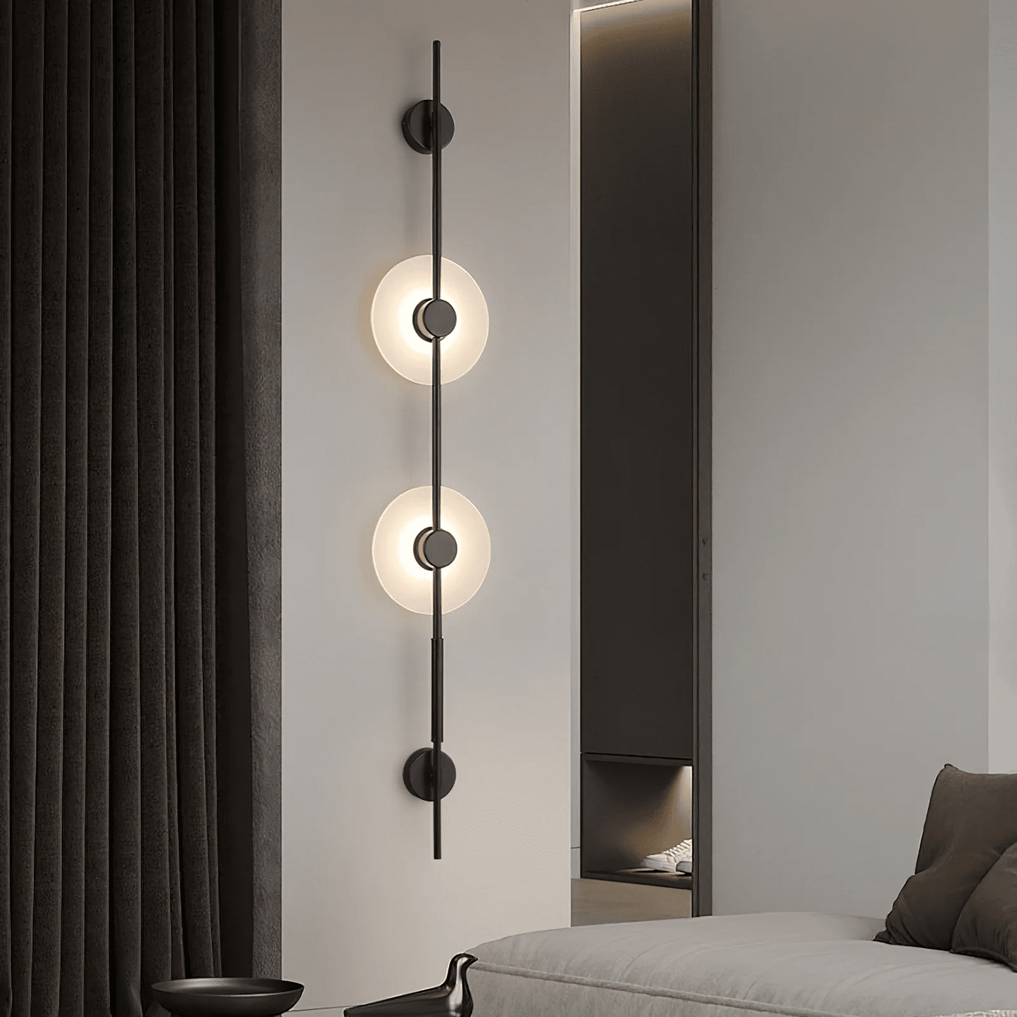 Alabaster Vertical Wall Sconce - Soft Glow, Easy Installation