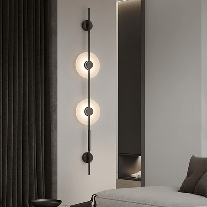 Alabaster Vertical Wall Sconce - Soft Glow, Easy Installation