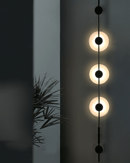 Alabaster Vertical Wall Sconce - Soft Glow, Easy Installation