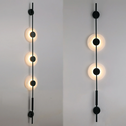 Alabaster Vertical Wall Sconce - Soft Glow, Easy Installation