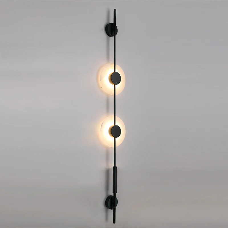 Alabaster Vertical Wall Sconce - Soft Glow, Easy Installation